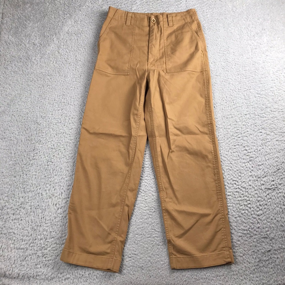 Jenni Kayne Ranger Trouser Pants Womens 2 (27x25)Tan Straight Crop Ankle Utility